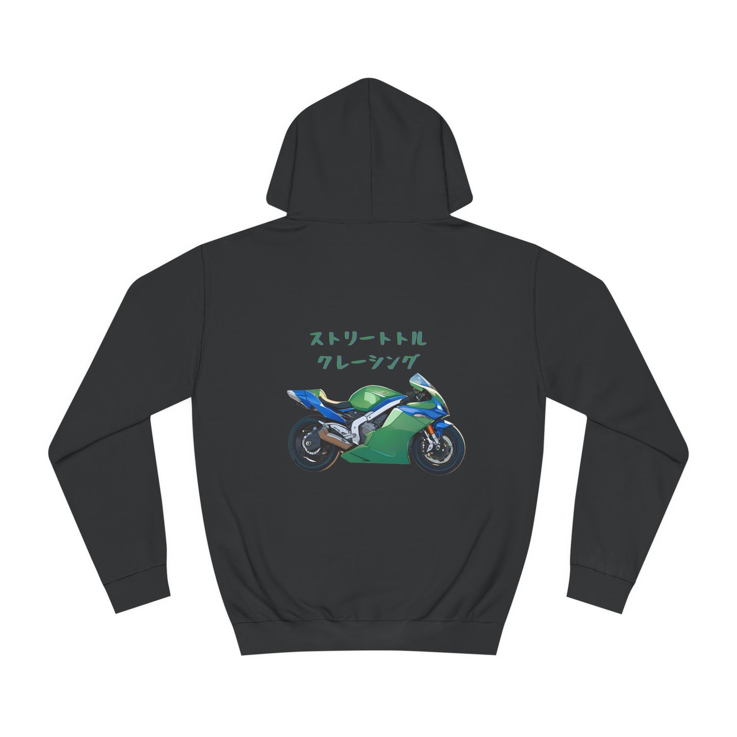 Black motorcycle hoodie design #3